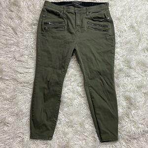 Torrid Sky High Skinny Jeans Olive Green Super Soft Size 16XS Item # 13812647